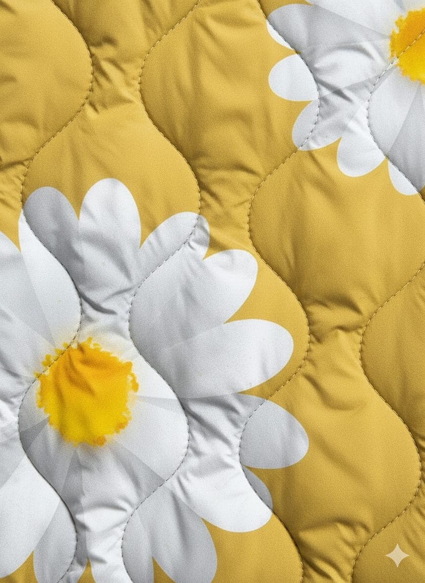 Women's Sunny Daisy Garden Quilted Jacket