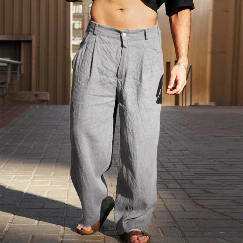Stevie™ – Men's Wide Leg Linen Pants