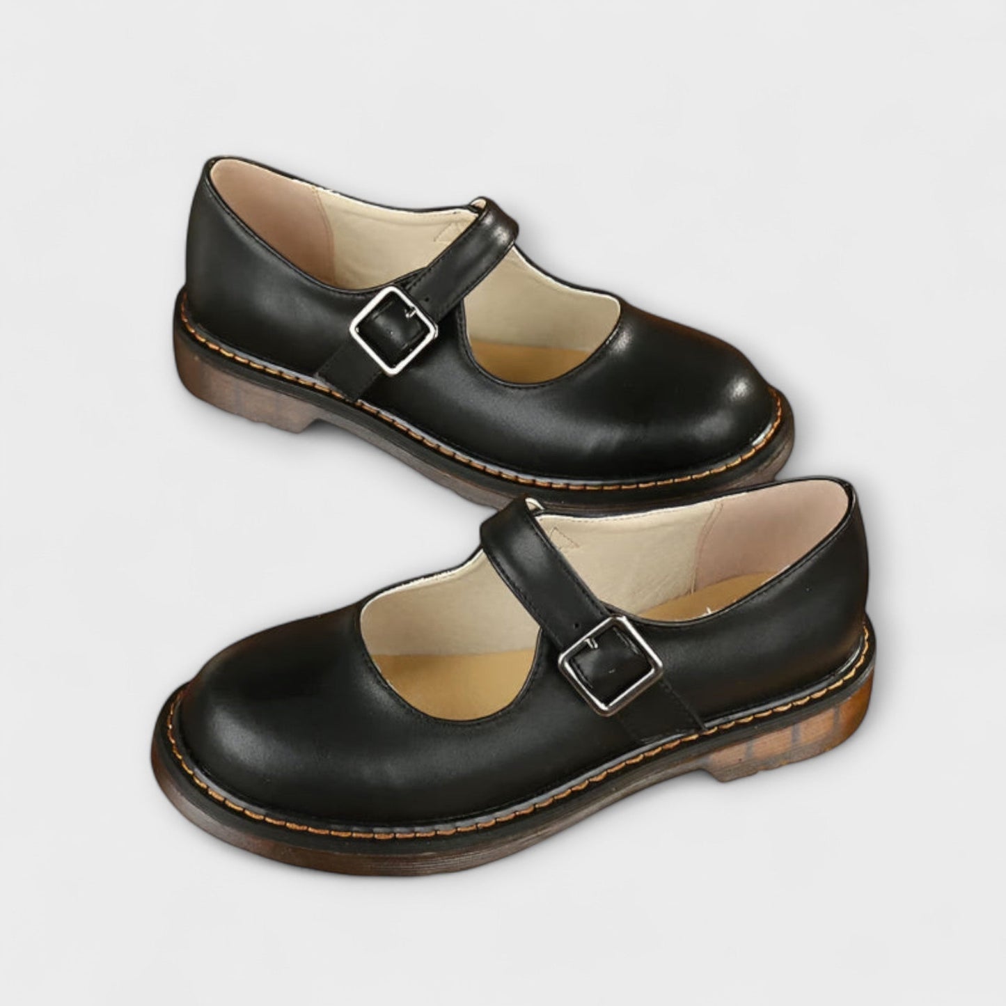 Women's Vintage Mary Jane Shoes – Classic Shoes with Straps and Comfort Sole
