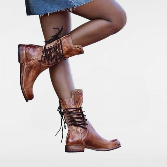 WYNONA | RUSTIC VINTAGE LEATHER BOOTS