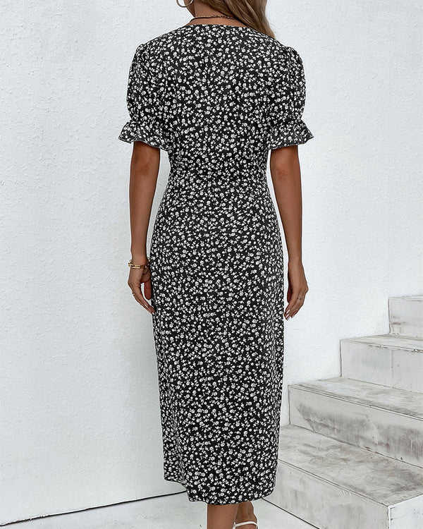 Ellaine™ - Floral Tummy Covering Summer Dress