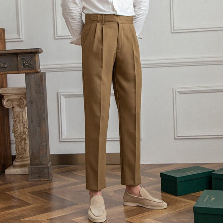 Men's Straight Leg Dress Pants with Pockets