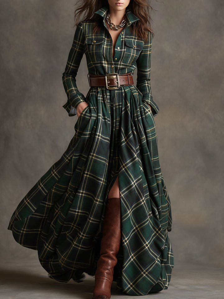 Evelyn | Women's Classic, Elegant Shirt Dress with Belt