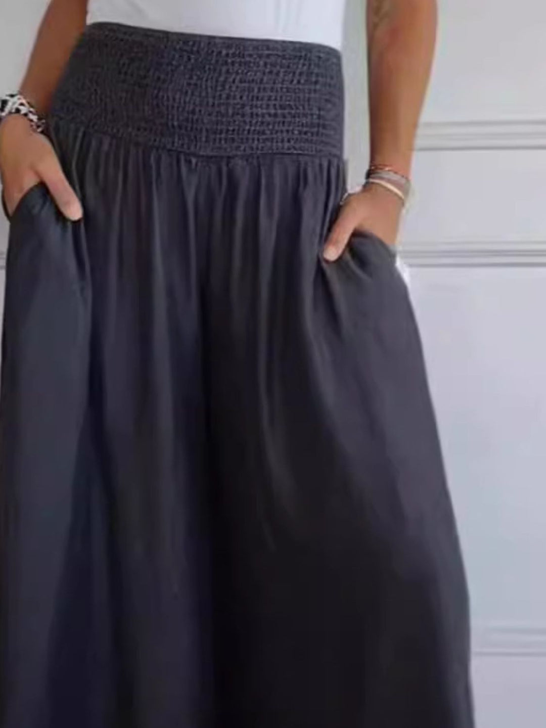 Marlene | Floral Loose-fitting Pants for summer with Pockets