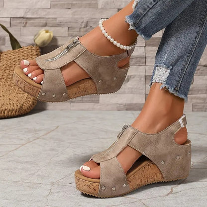 Camila™ - Stylish Retro Wedge Sandals
