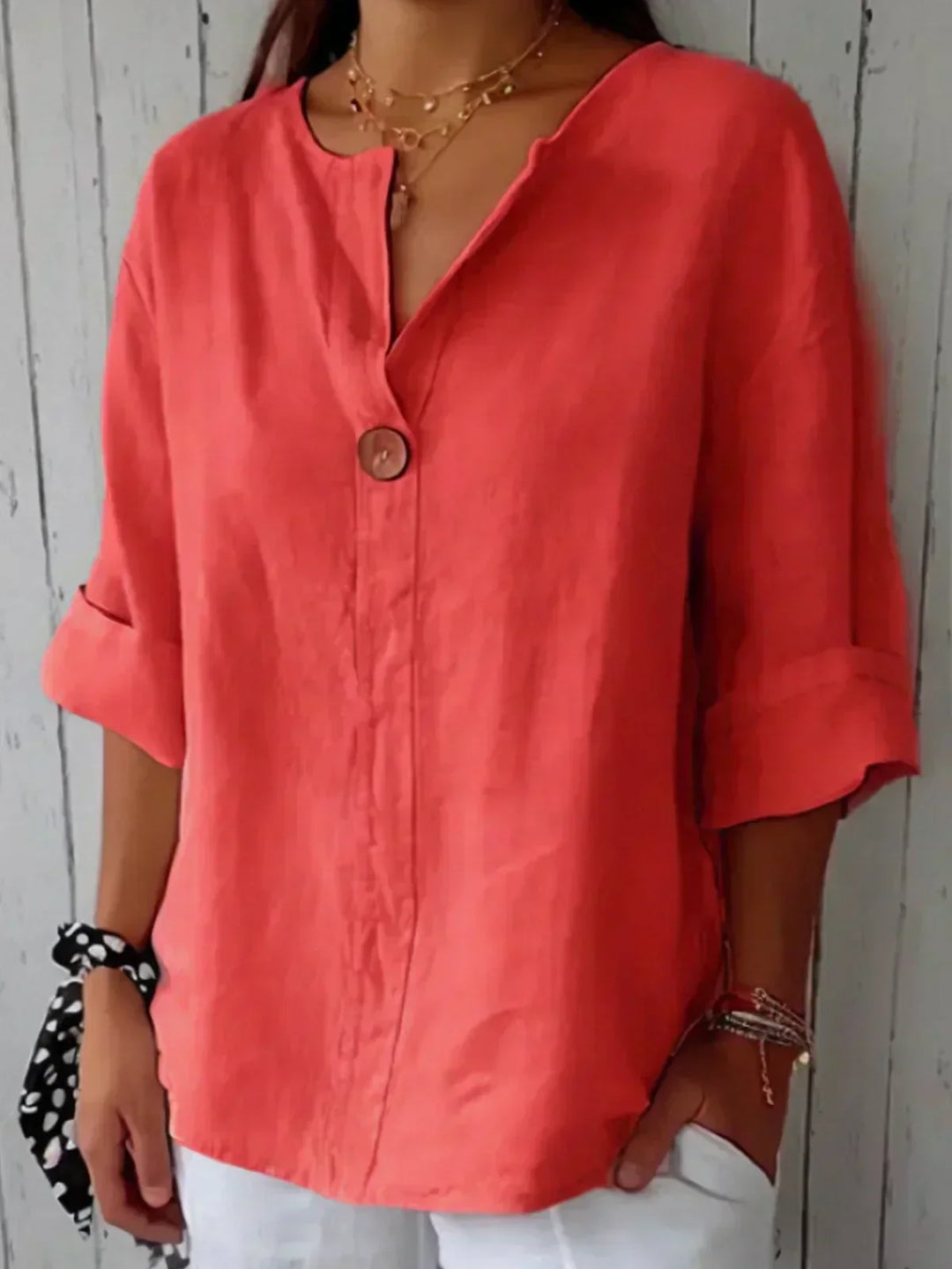 Aria | Casual V-Neck Blouse