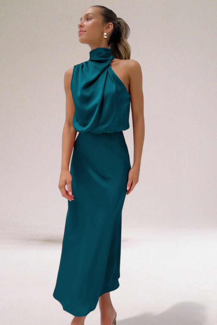 Flavia | Sophisticated Halter Dress