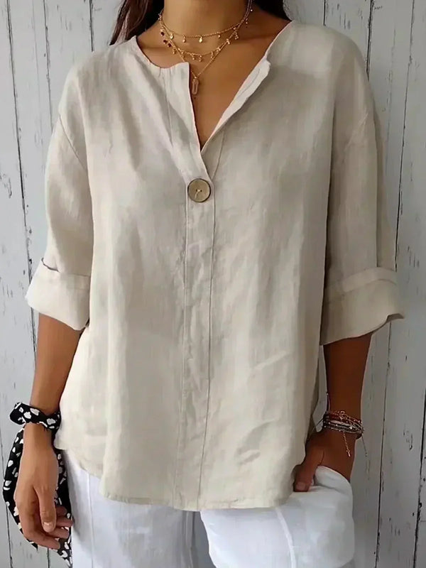 Aria | Casual V-Neck Blouse