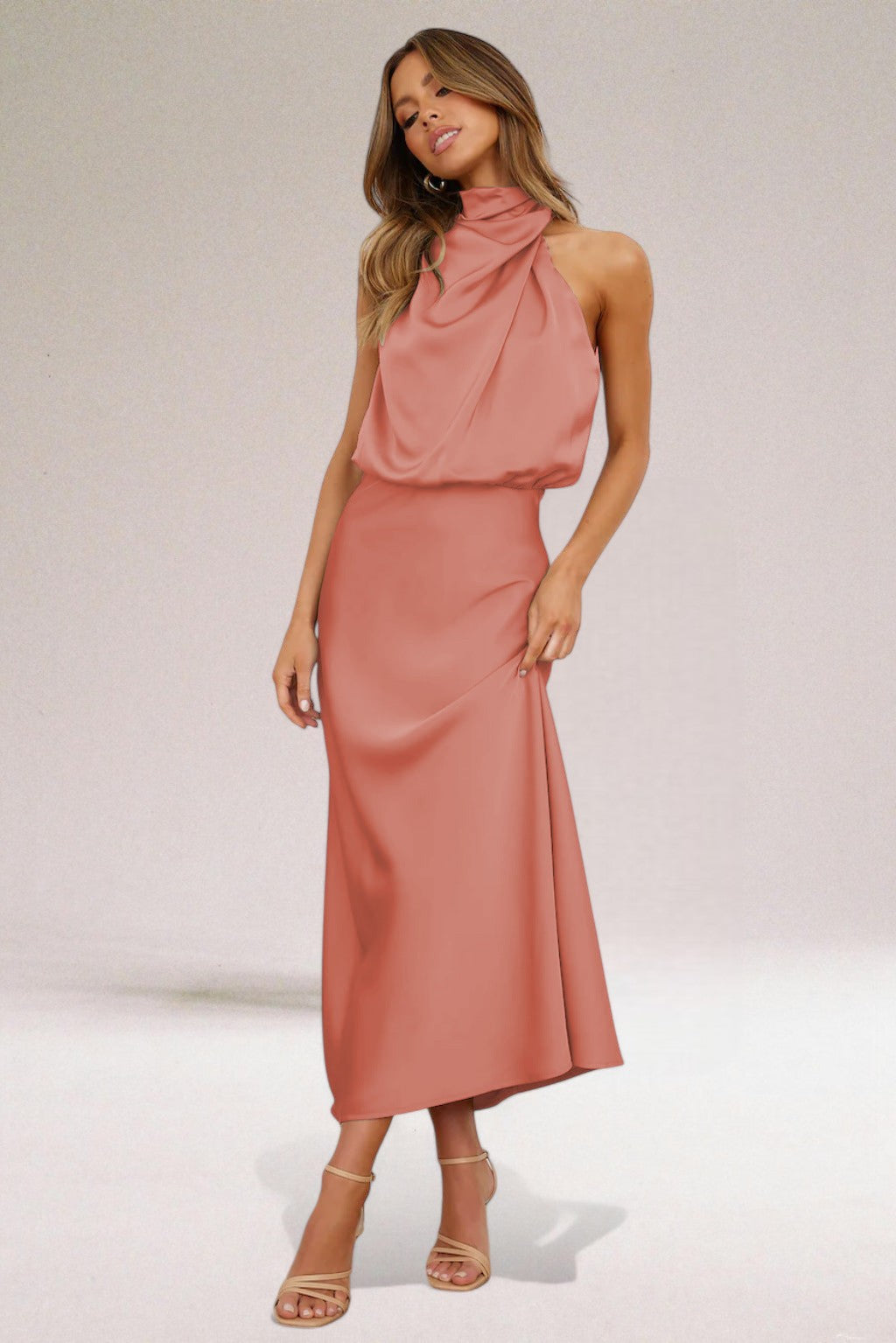 Flavia | Sophisticated Halter Dress