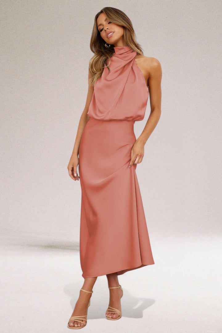 Flavia | Sophisticated Halter Dress
