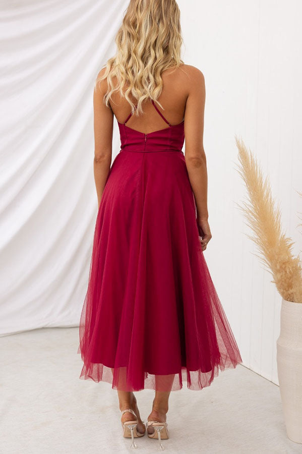 Contemporary Princess Maxi Dress with Suspenders for Parties