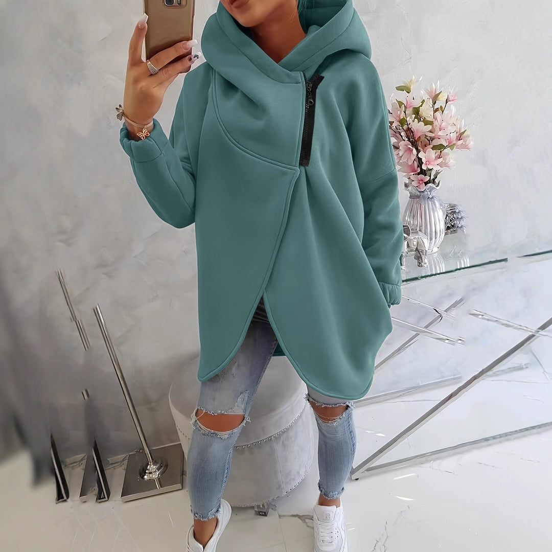 Emma | Women's Long Sleeve Comfortable Zip-Up Hoodie with Pockets