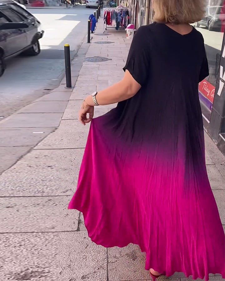 Joan | Women's Relaxed Summer Gradient Flowy Maxi Dress
