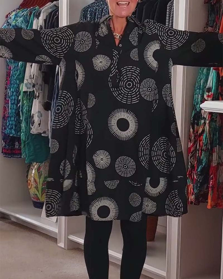 Marlene | Women's Casual Geometric Print Dress