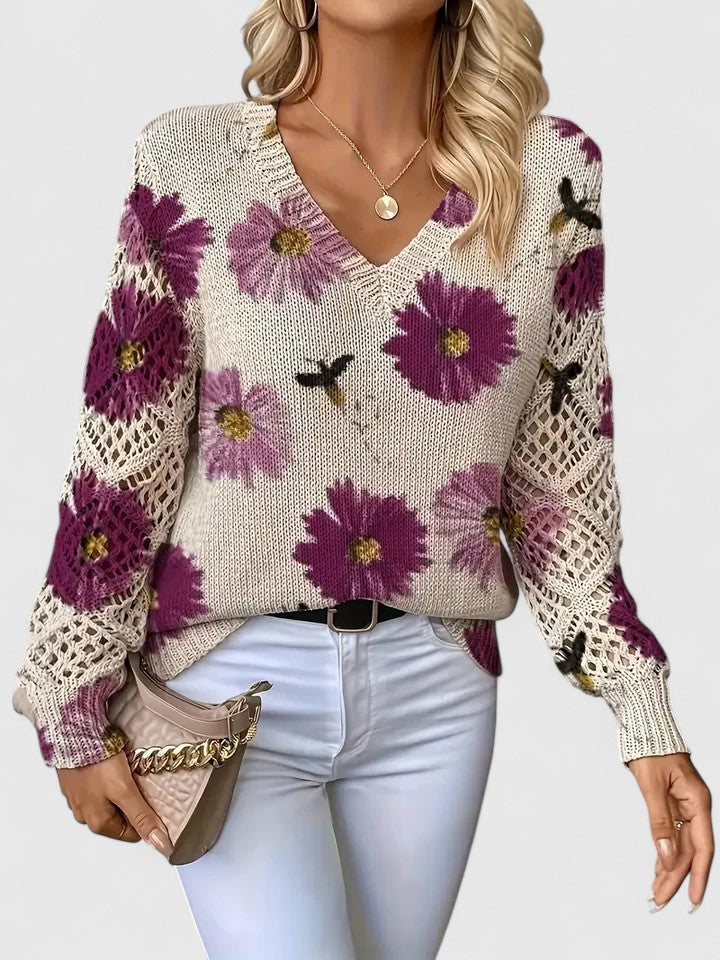 Deborah™ - Casual Floral Sweater