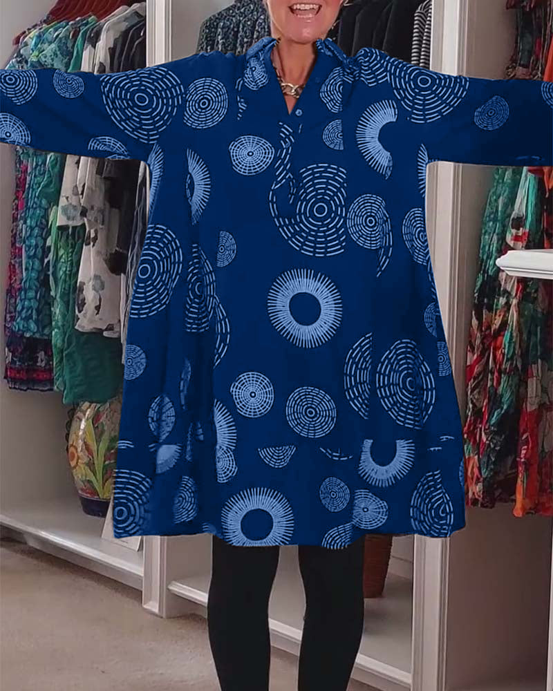 Marlene | Women's Casual Geometric Print Dress