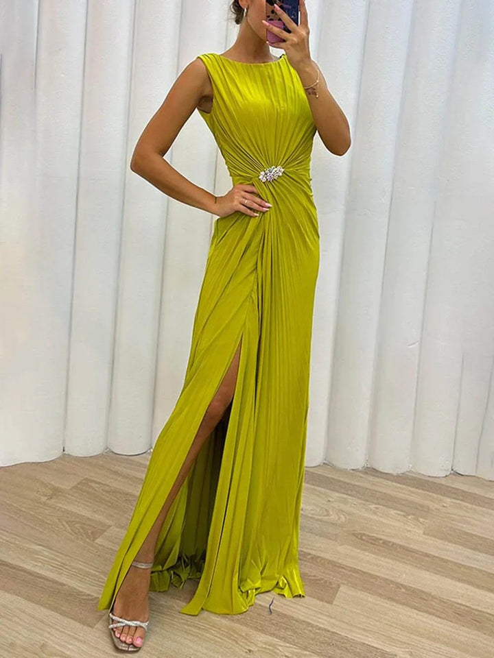 Kendra | Women's Figure Split Maxi Dress with Side Slit