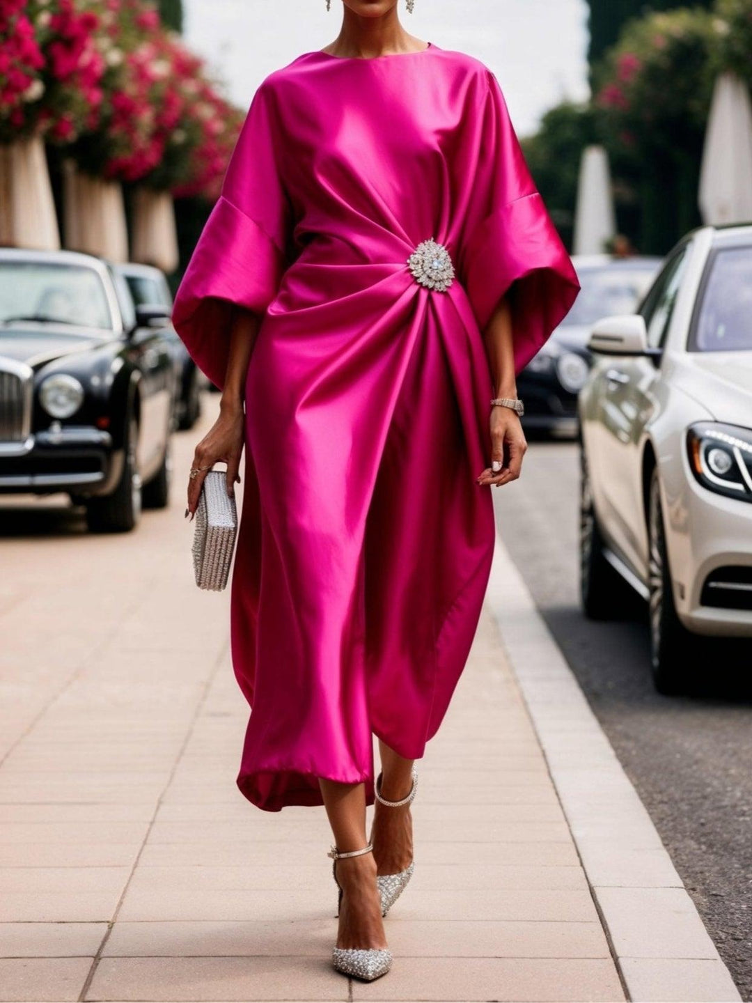 Elegant Shimmer Maxi Dress