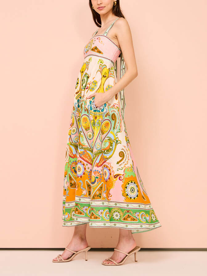 Unique Holiday Print Madi Camisole Dress