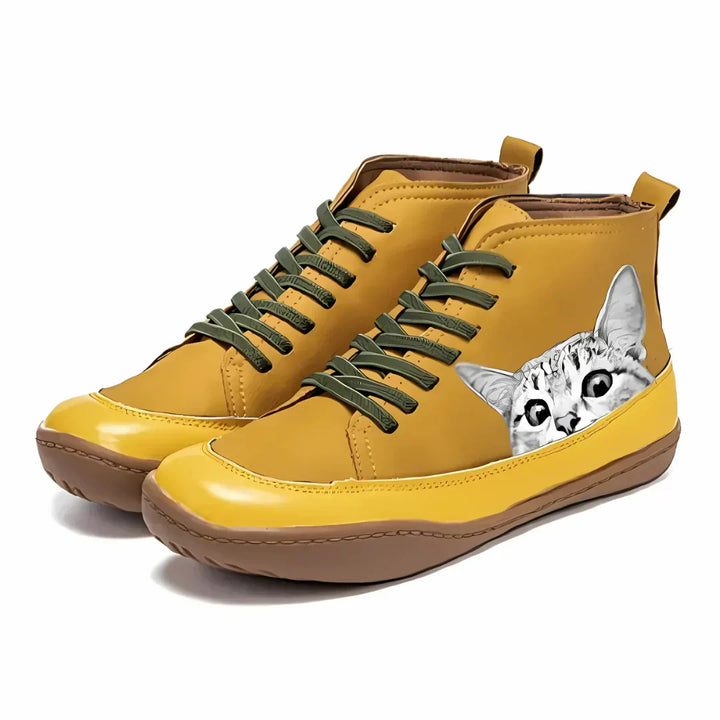 Monika | Women's Cat Ankle Boots with Zipper