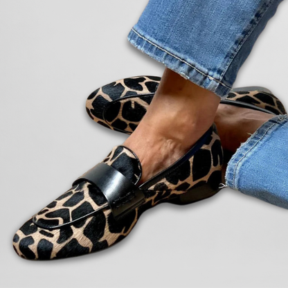 Mary | Leopard Animal-Print Loafer