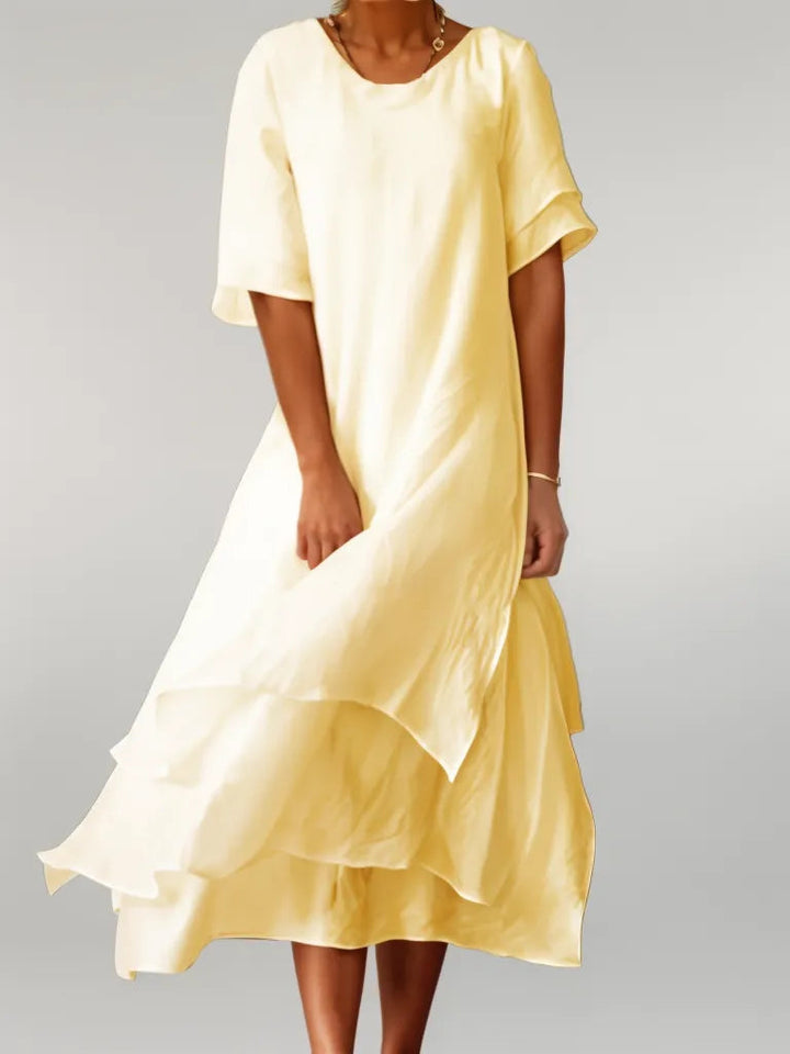 Vivienne™ - Elegant Cotton Long Dress