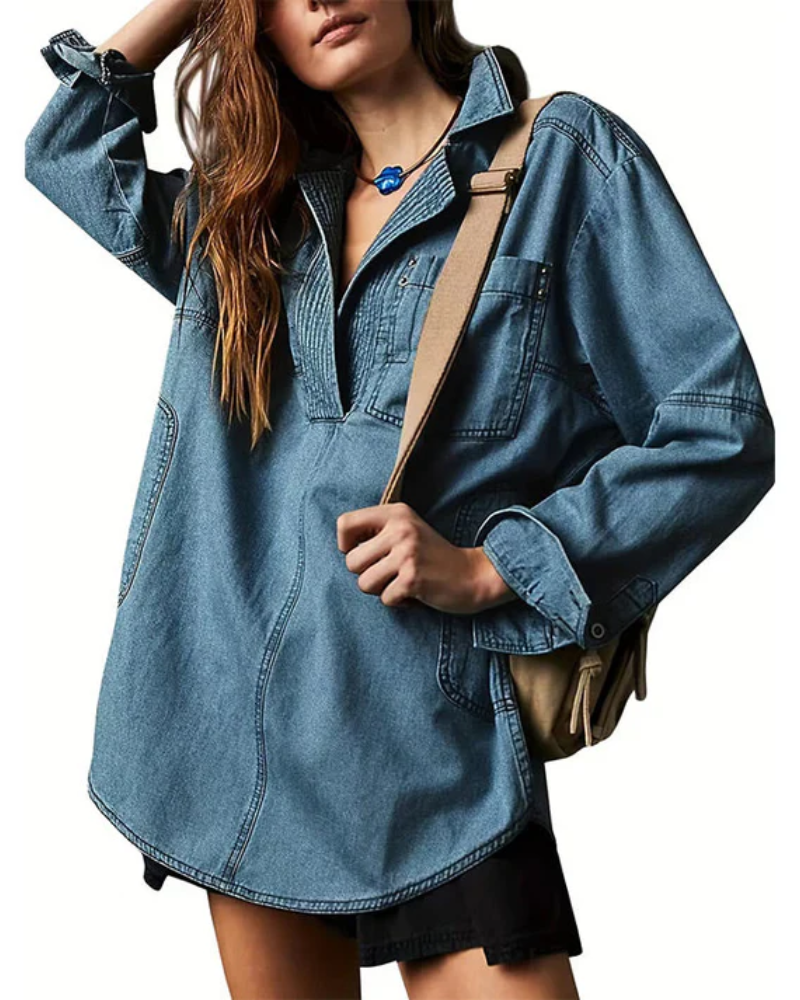 Micah | Oversized Pullover with Pockets