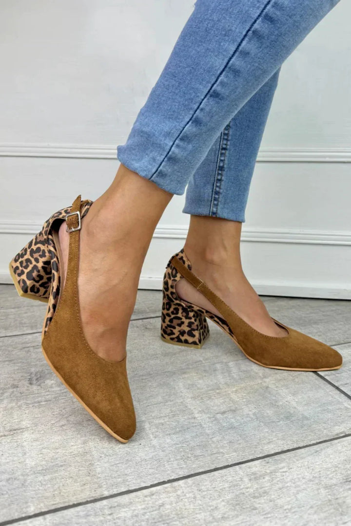 Slingbacks | Women's Leopard Print Heel