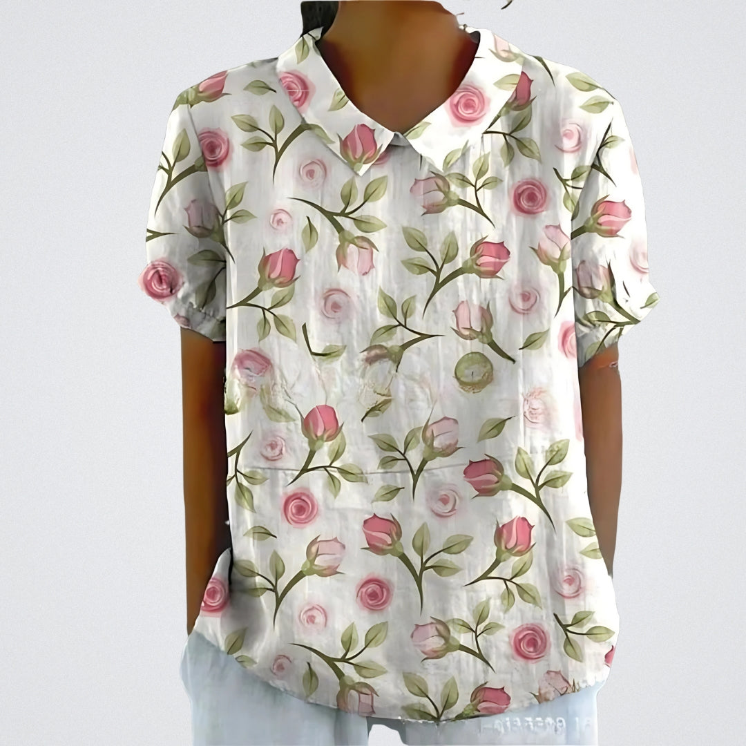 Lina | Women's Loose Stylish Floral Blouse