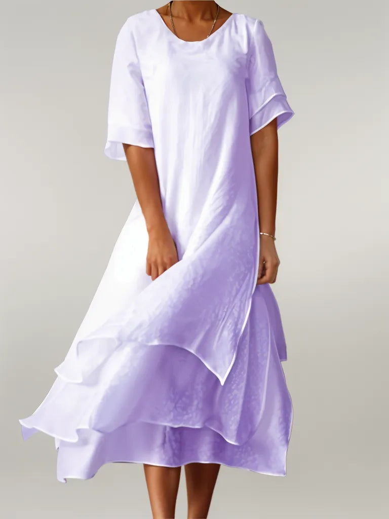 Vivienne™ - Elegant Cotton Long Dress