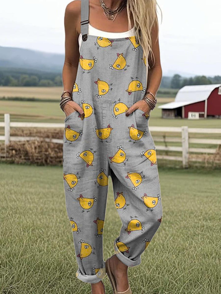 Comfort | Women's Vintage Wide Leg Jumpsuit, Style & with Pockets
