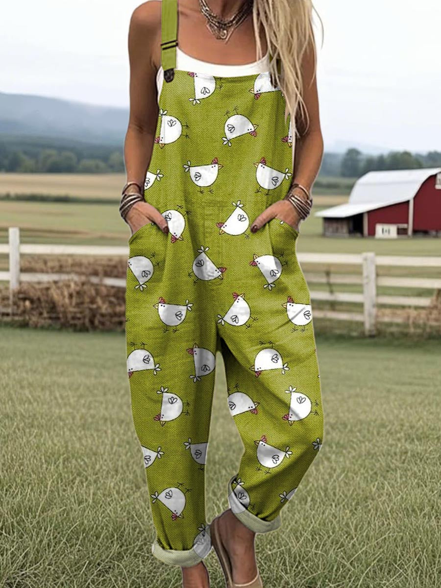 Comfort | Women's Vintage Wide Leg Jumpsuit, Style & with Pockets