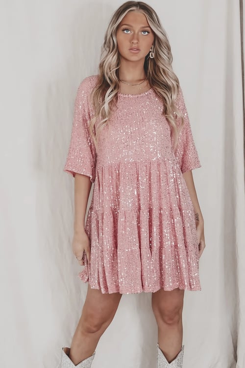 Coco | Women's Sparkly Mini Dress with Sequins