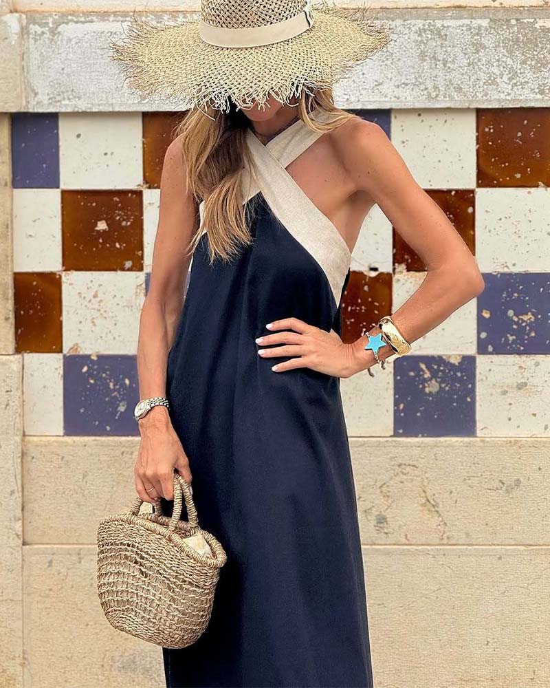 Olive™ - Cross Neck Dress