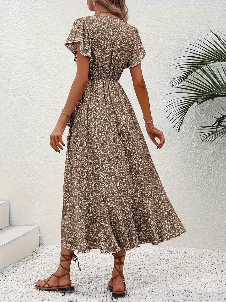 Elara | Flowing, Body-Hugging Wrap Dress