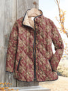 Women's Vintage Baroque Floral Quilted Jacket