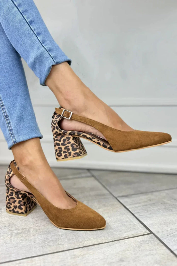 Slingbacks | Women's Leopard Print Heel