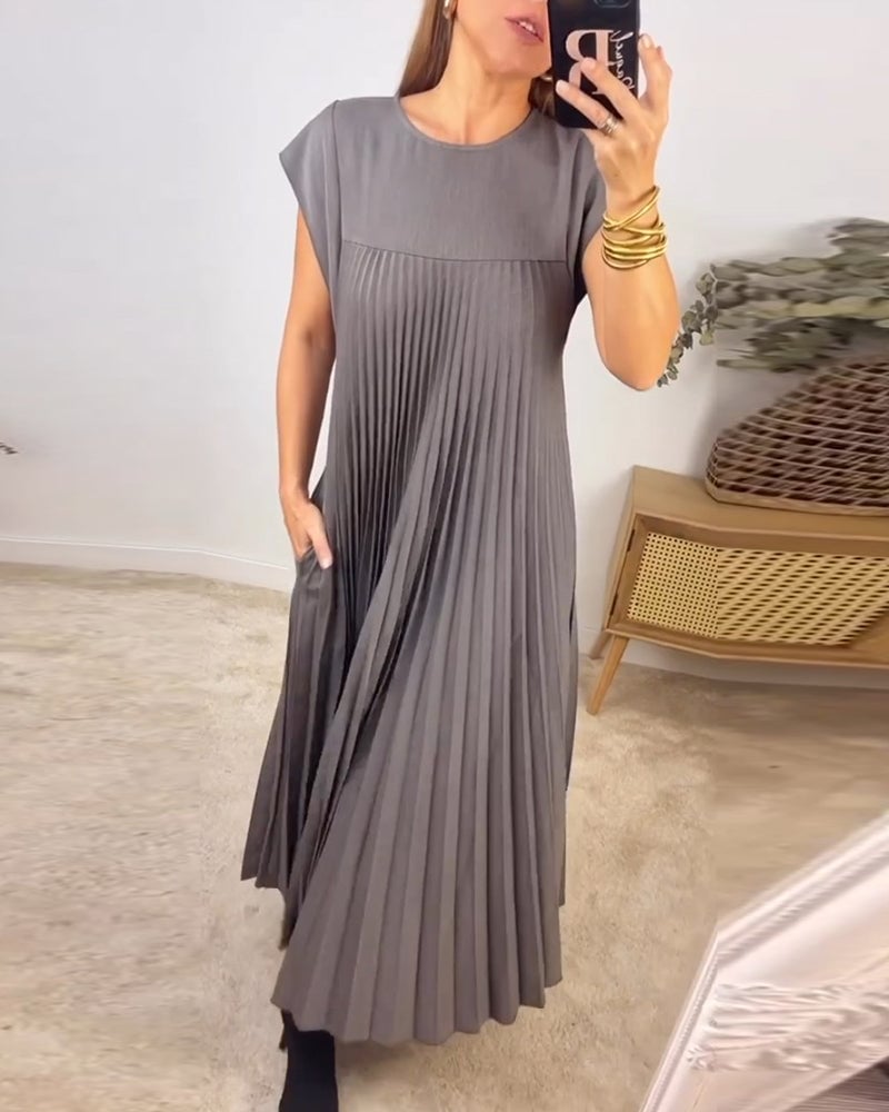 Jolijn | Women's Sleeveless Round Neck and Comfortable Dress with Pockets