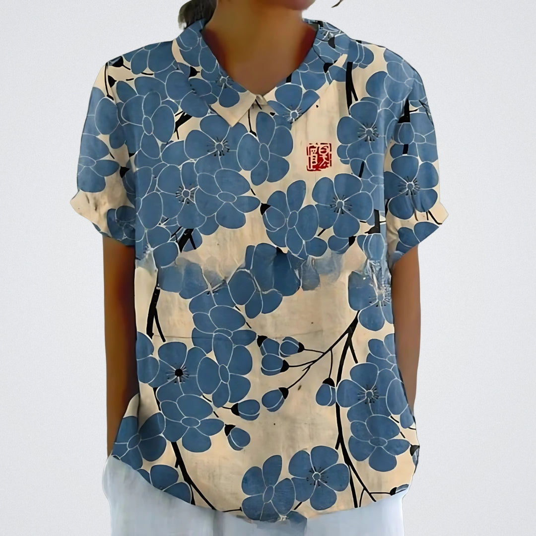 Lina | Women's Loose Stylish Floral Blouse