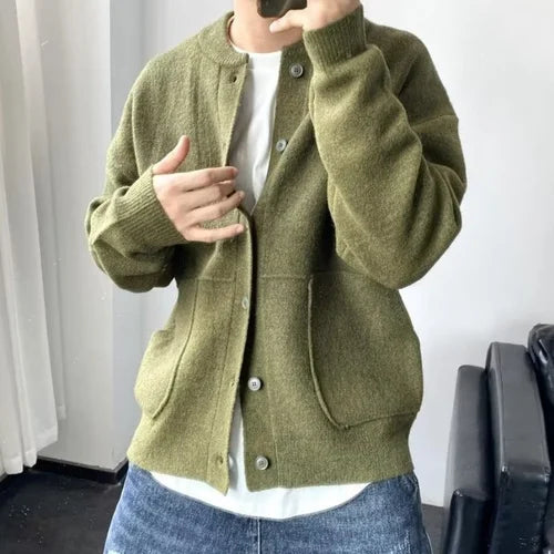 Harry | Men's Relaxed Elegant Soft Pull Cardigan with Buttons