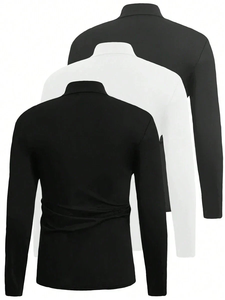 Ethan | Men's Oversized Essentials Turtleneck 3-Pack