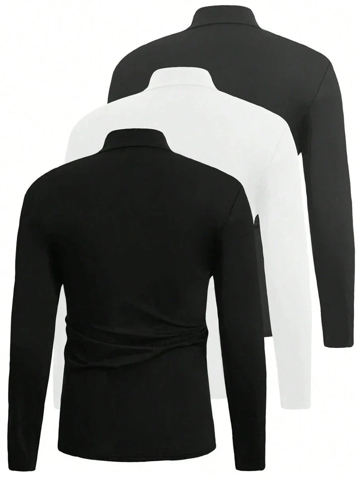 Ethan | Men's Oversized Essentials Turtleneck 3-Pack