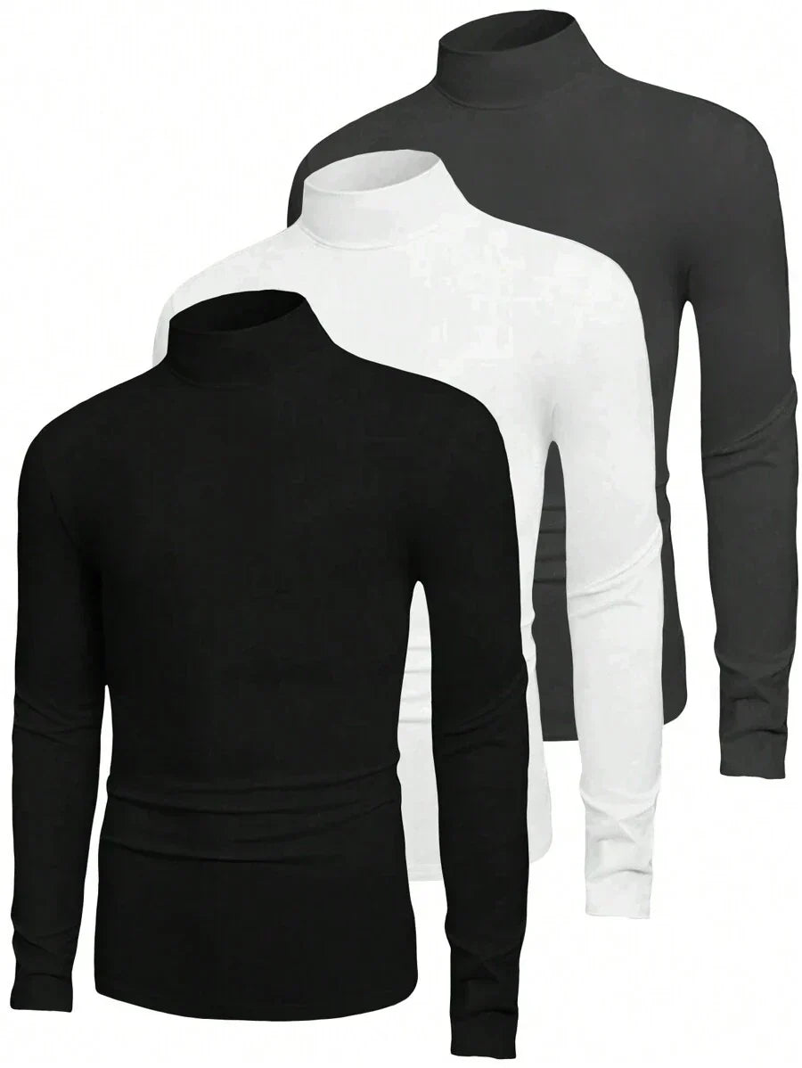 Ethan | Men's Oversized Essentials Turtleneck 3-Pack
