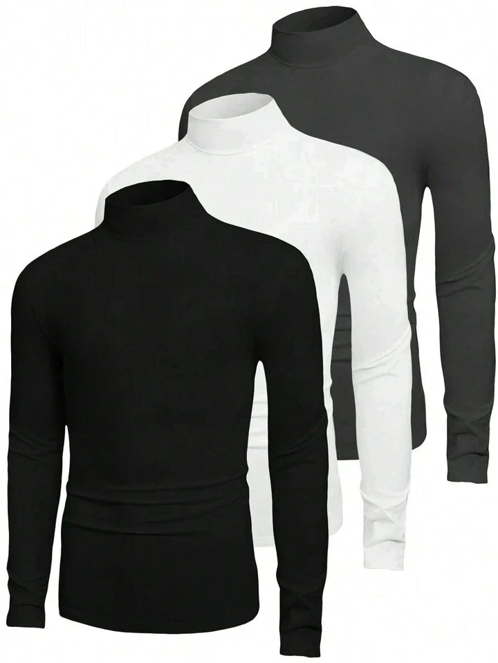 Ethan | Men's Oversized Essentials Turtleneck 3-Pack