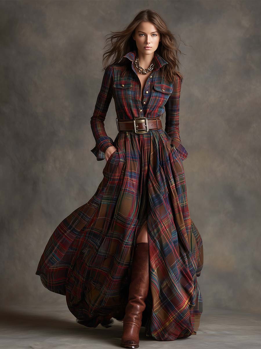 Evelyn | Women's Classic, Elegant Shirt Dress with Belt