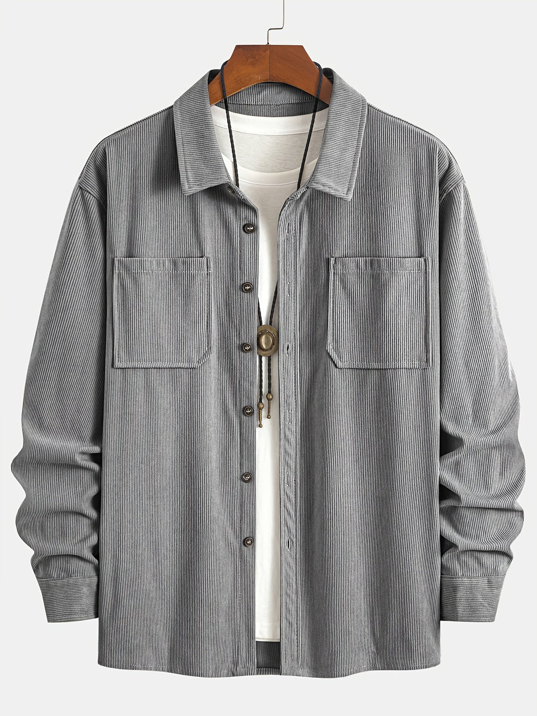 Bryce | Men's Long Sleeve Overshirt with Pockets and Buttons