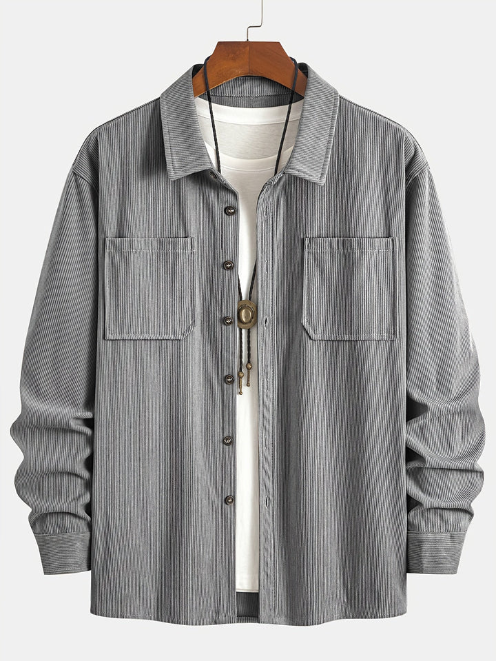 Bryce | Men's Long Sleeve Overshirt with Pockets and Buttons