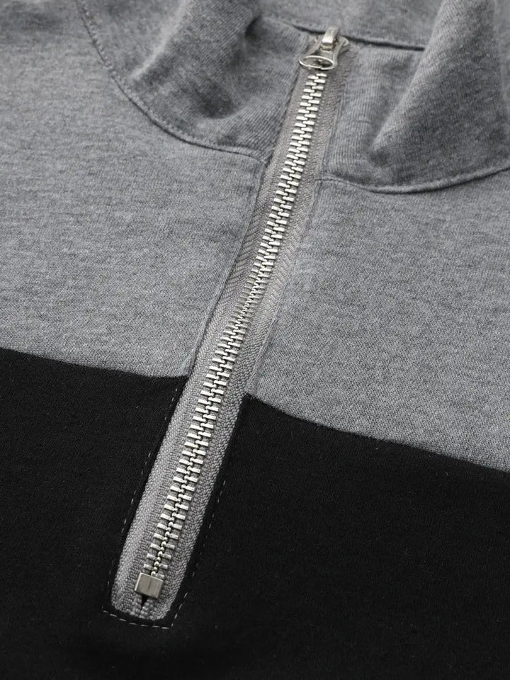 Brit & Boho™ | The Aspen Colorblock Quarter-Zip