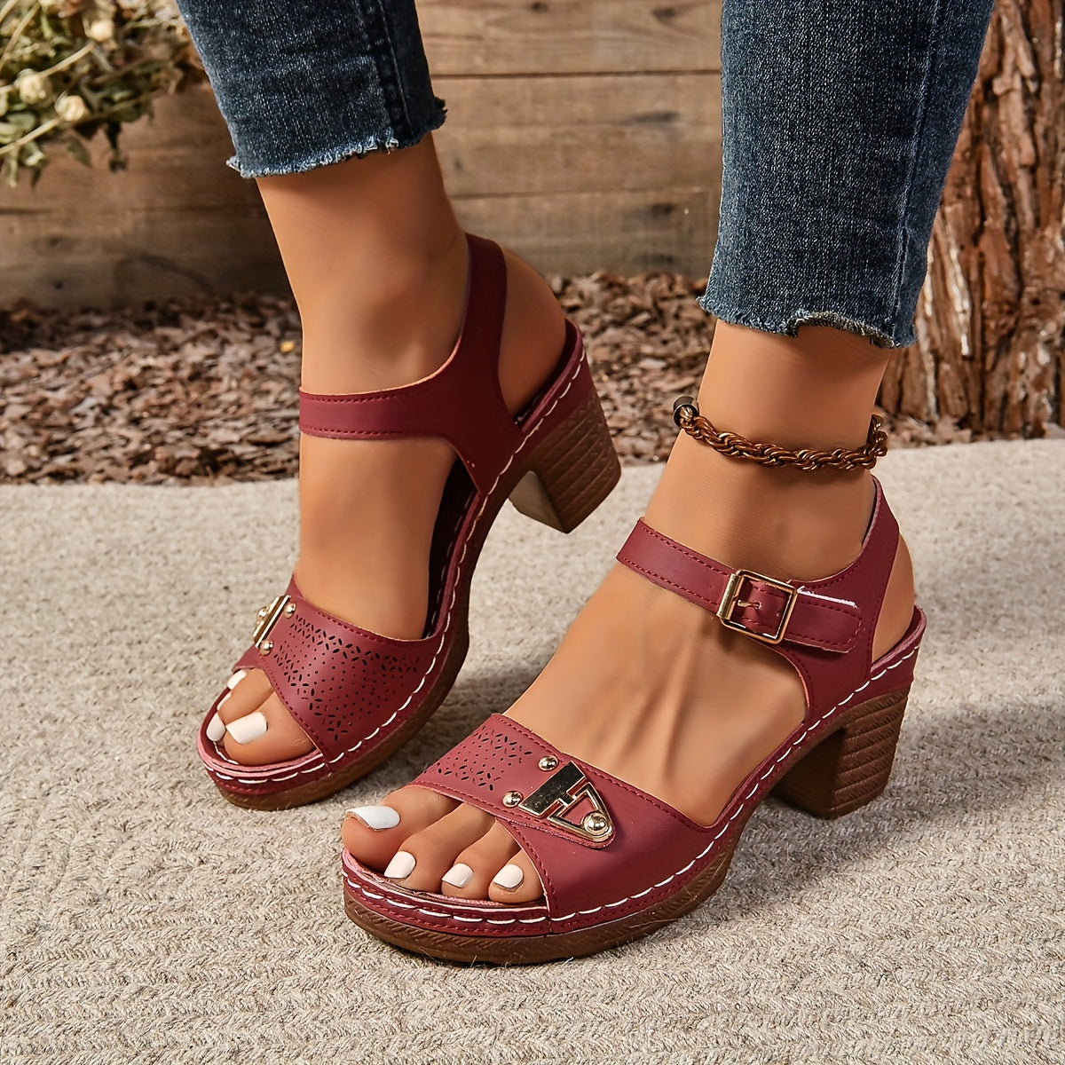 Adelina Comfort Strap Sandals - Secure Support