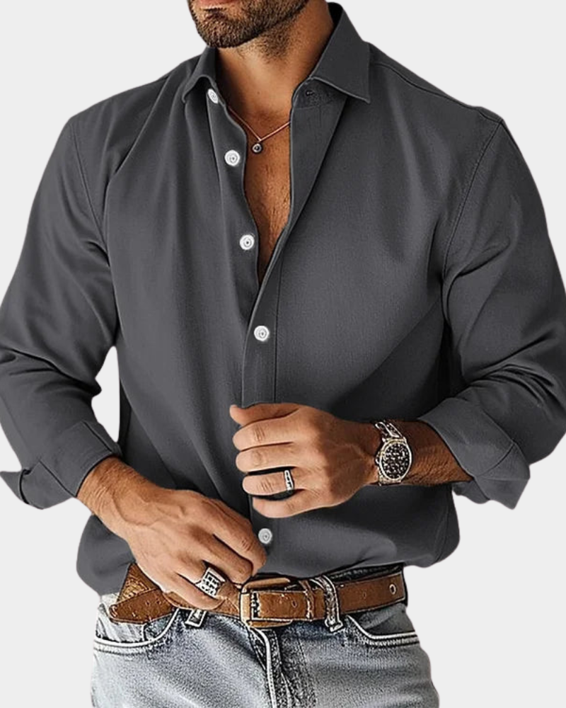Tyson | Men's Long Sleeve Shirt with Buttons
